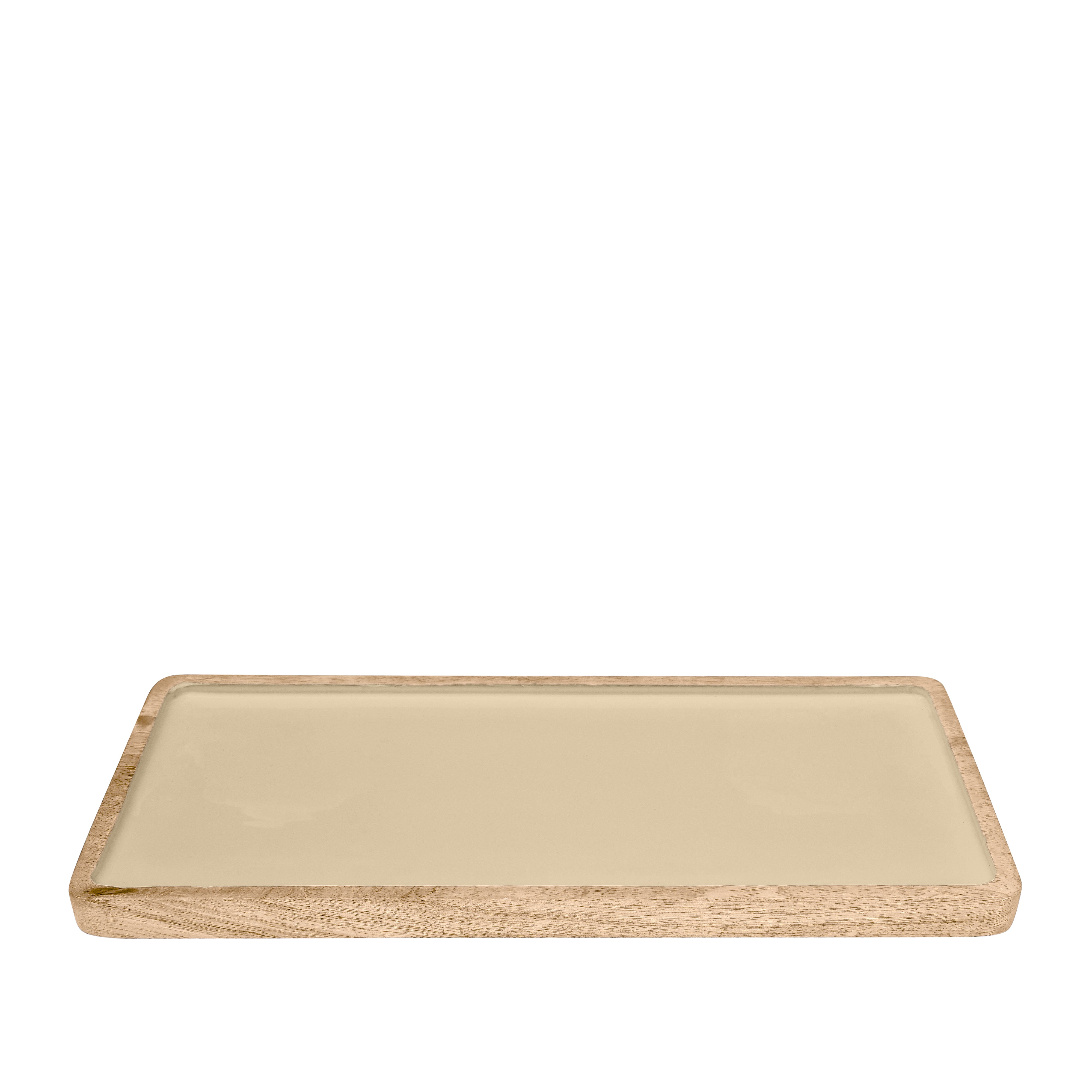 Corinne Rectangular Tray Small 40x18cm Light Taupe