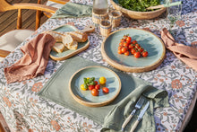 Load image into Gallery viewer, Corinne Round Serving Tray Small 26x26x2cm Green & Natural