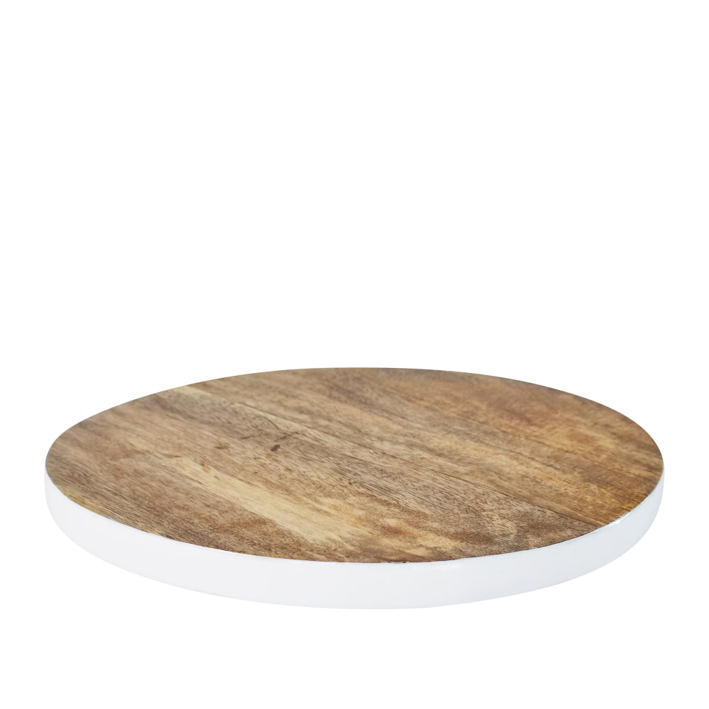 Corinne Trivet 20x20x1.5cm White & Natural