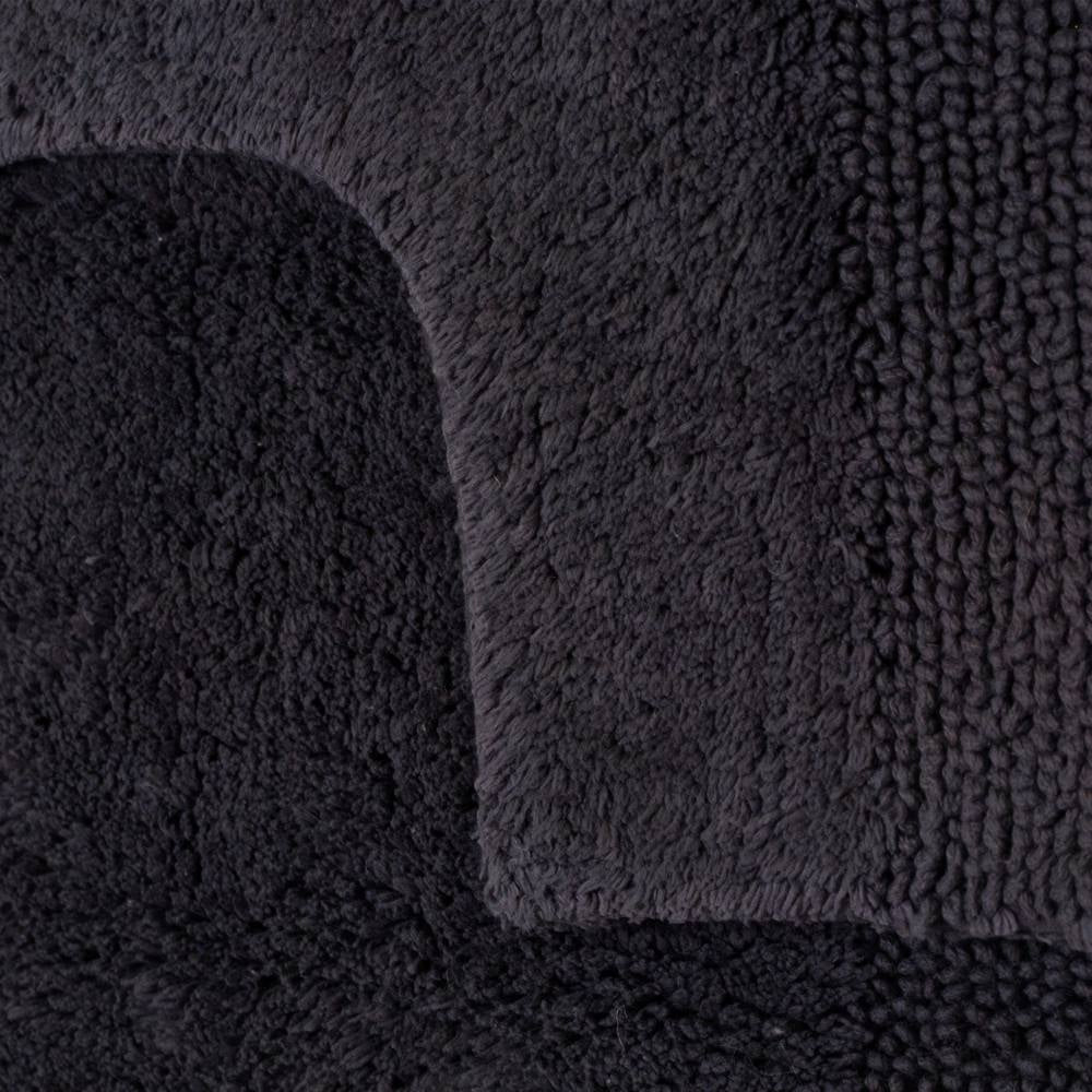 Dawson 2 Piece Bathmat Set 50x50cm & 50x80cm Charcoal