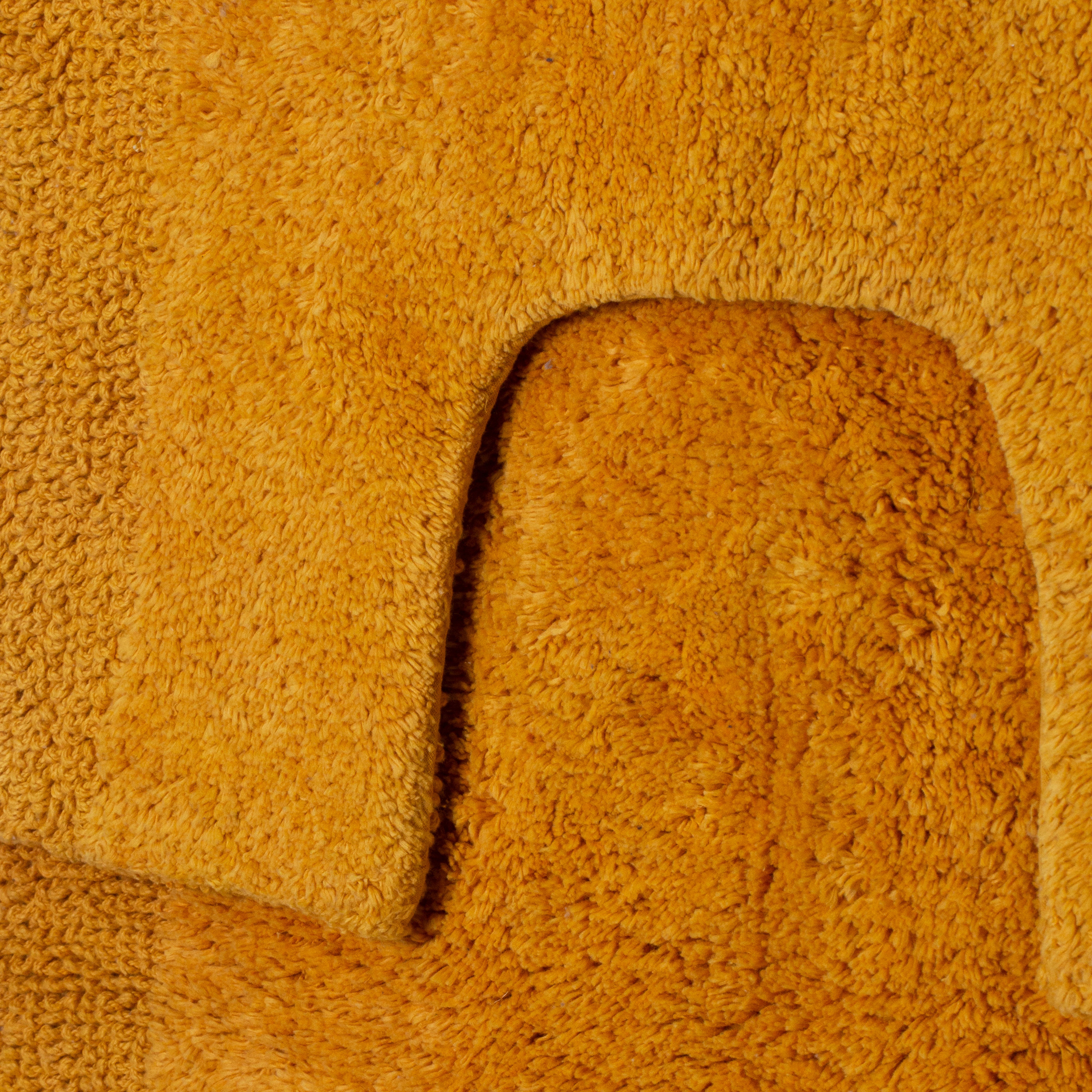 Dawson 2 Piece Bathmat Set 50x50cm & 50x80cm Mustard