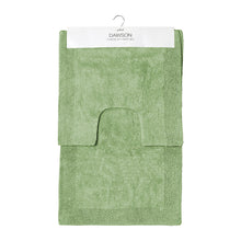 Load image into Gallery viewer, Dawson 2 Piece Bathmat Set 50x50cm & 50x80cm Seafoam