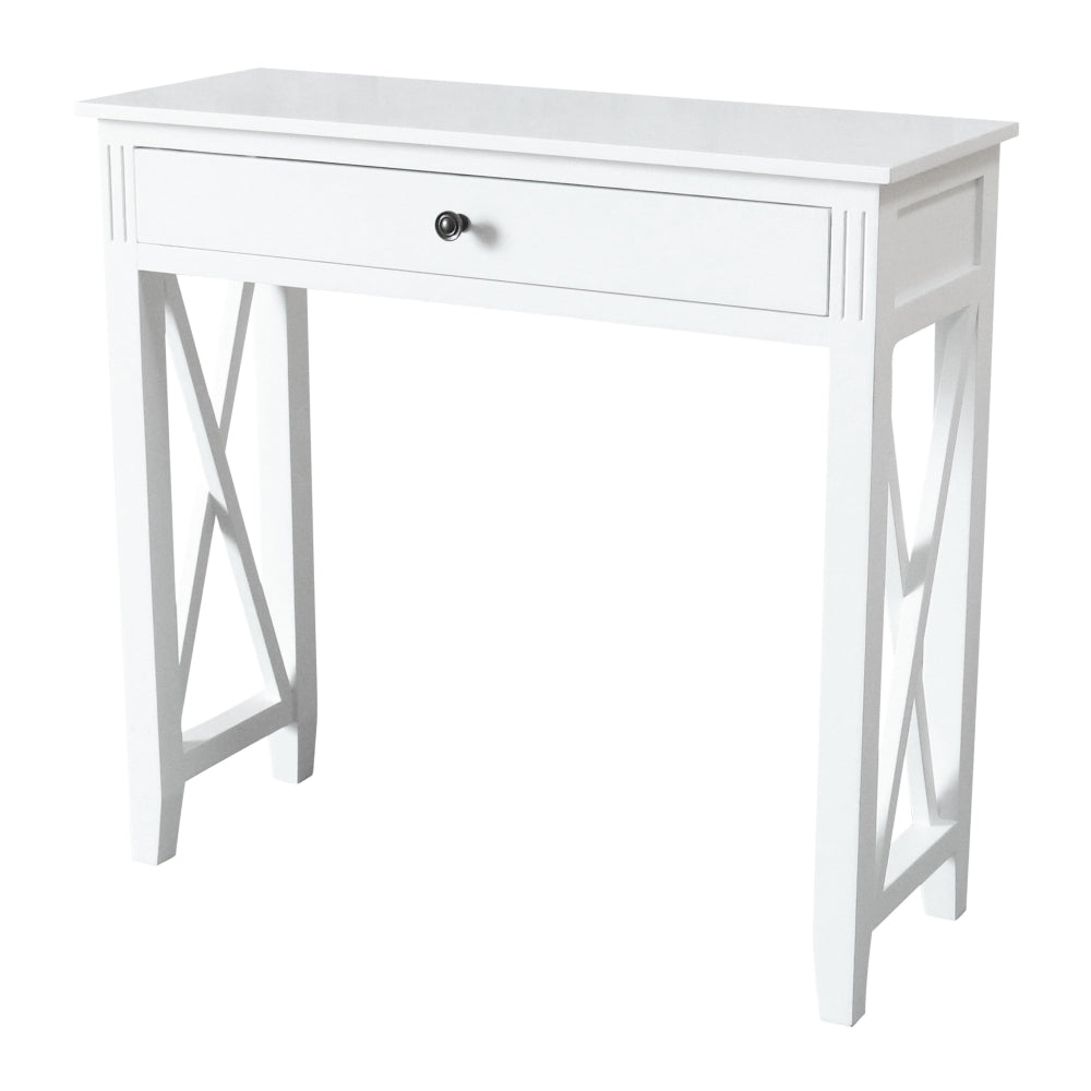 Devon 1 Drawer Console Table 80x30x75cm White