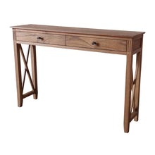 Load image into Gallery viewer, Devon 2 Drawer Console Table 120x30x80cm Walnut