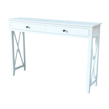 Load image into Gallery viewer, Devon 2 Drawer Console Table 120x30x80cm White