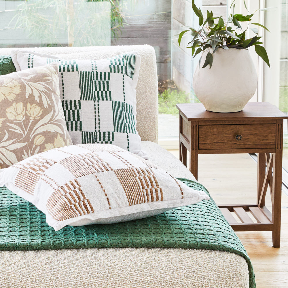 Devon Bedside Table 40x30x55cm Walnut