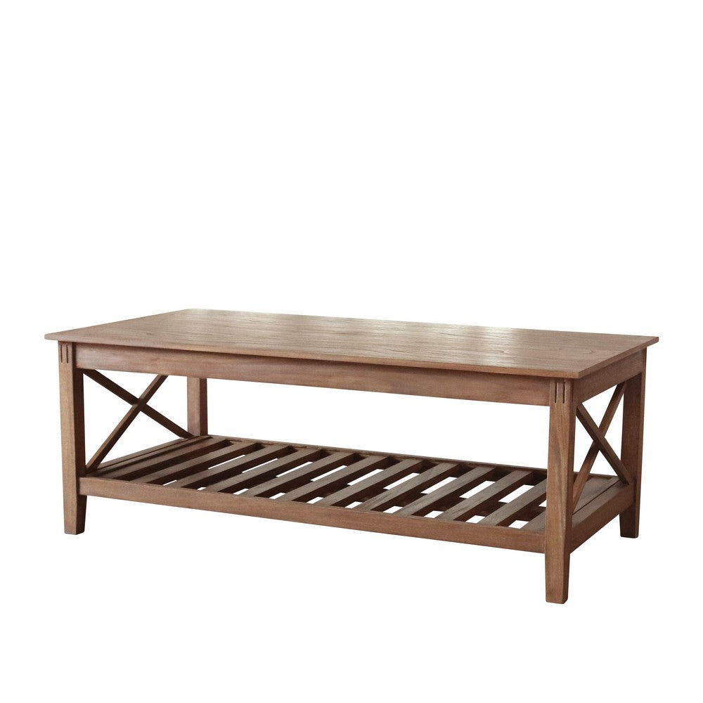 Devon Coffee Table with Shelf 120x60cm Walnut