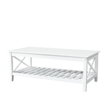 Load image into Gallery viewer, Devon Coffee Table with Shelf 120x60cm White
