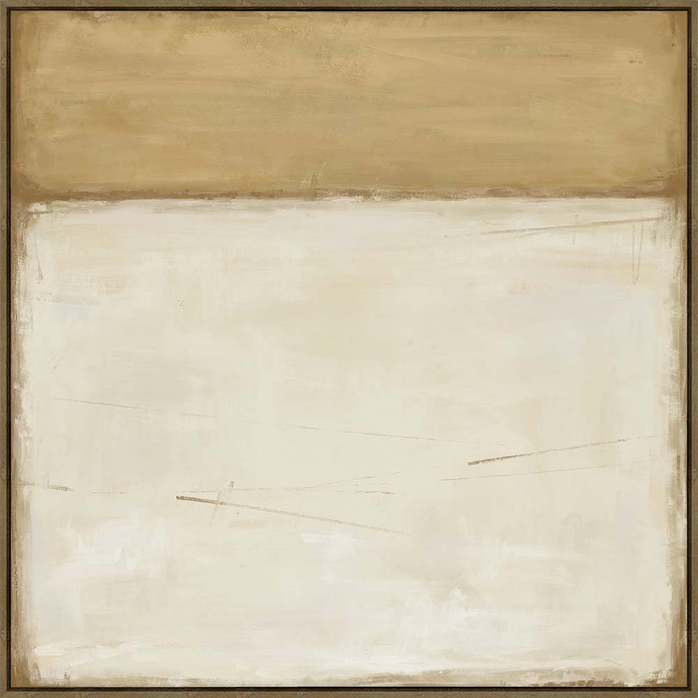 Earthline Framed Canvas 80x80x4cm Brown & Beige Multi