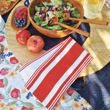 Load image into Gallery viewer, Eleanor 6 pack Tea Towel 50x70cm Red; ETA Early January