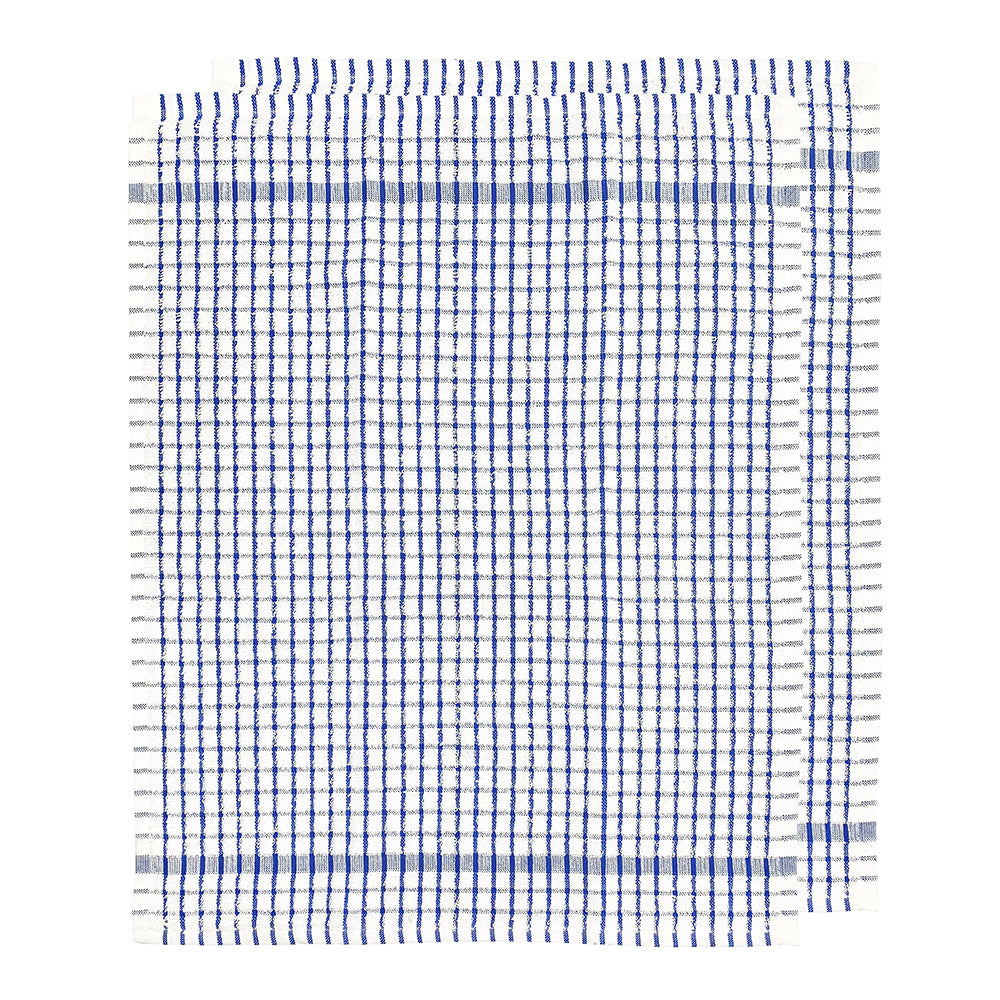 Elly 2 Pack Tea Towels 45x65cm Blue