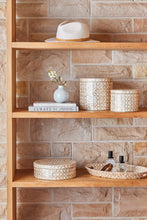 Load image into Gallery viewer, Elodie Pearl Small Circular Box 14x14x12cm Natural