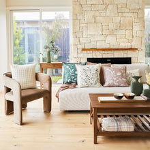 Load image into Gallery viewer, Florence Cushion 50x50cm Forest & Ivory