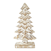 Load image into Gallery viewer, Grace Christmas Tree Decoration 16x7x32cm White & Natural