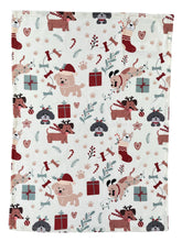 Load image into Gallery viewer, Holiday Hounds Christmas Tea Towel 2pk 50x70x1.5cm Red Multi