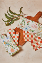 Load image into Gallery viewer, Australian Bird Christmas Oven Mitt 2pk 19x35x3cm Green Multi;