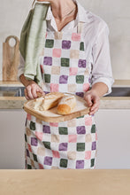Load image into Gallery viewer, Joya Checkered Apron 83x68x0.2cm Pink Purple Multi