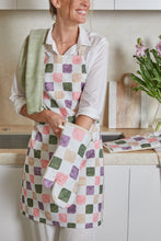Load image into Gallery viewer, Joya Checkered Apron 83x68x0.2cm Pink Purple Multi