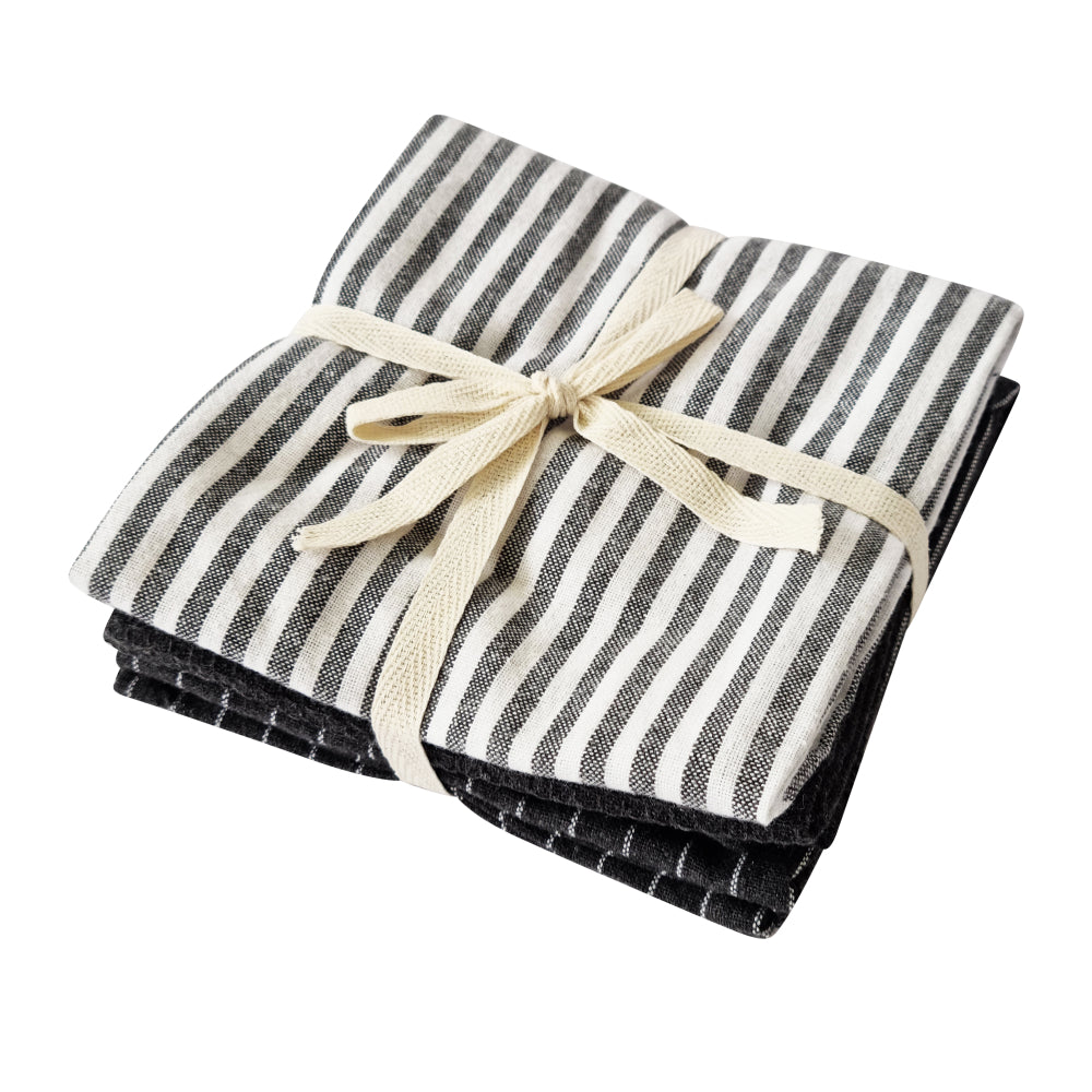 Katerina Tea Towel 3Pk 50x70cm Charcoal
