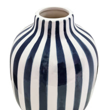 Load image into Gallery viewer, Kellin Stripe Vase 16x16x20.5cm Navy