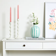Load image into Gallery viewer, Kellin Stripe Vase 16x16x20.5cm Peppermint