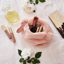 Load image into Gallery viewer, Layla Faux Fur Cosmetic Bag 24x14.5cm Soft Pink