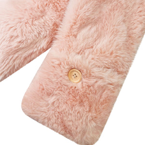 Layla Faux Fur Long Heat Pack 60x12cm Soft Pink