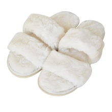 Load image into Gallery viewer, Layla Faux Fur Slipper 37 S-M Ivory
