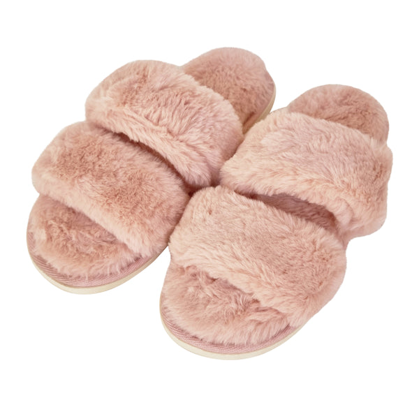 Layla Faux Fur Slipper 40 M-L Soft Pink