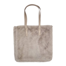 Load image into Gallery viewer, Layla Faux Fur Tote Bag 38x38cm Nude
