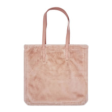 Load image into Gallery viewer, Layla Faux Fur Tote Bag 38x38cm Soft Pink
