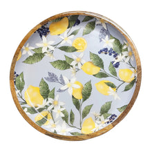 Load image into Gallery viewer, Lemon Round Serving Tray 38x38x4cm Sky
