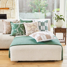 Load image into Gallery viewer, Lewis Cushion 50x50cm Forest & White