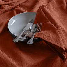 Load image into Gallery viewer, Linen Collection 4pk Napkins 50x50cm Rust
