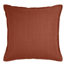 Load image into Gallery viewer, Linen Collection Cushion feather filled 50x50cm Rust
