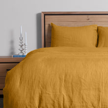 Load image into Gallery viewer, Linen Collection King Duvet Set Honey
