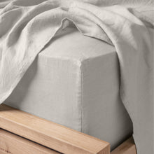 Load image into Gallery viewer, Linen Collection King Fitted Sheet and Pillowcase combo Stone; ETA End July
