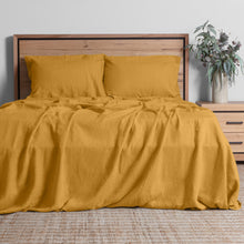Load image into Gallery viewer, Linen Collection King Sheet Set Honey
