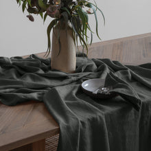 Load image into Gallery viewer, Linen Collection Tablecloth 150x270cm Charcoal