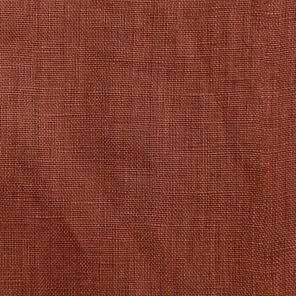 Linen Collection Queen Fitted Sheet and Pillowcase combo Rust