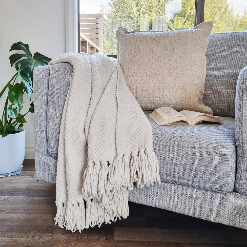 Louie Throw 130x160cm Ivory