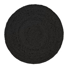 Load image into Gallery viewer, Madden Jute Placemat 4 Pack 35x35cm Black