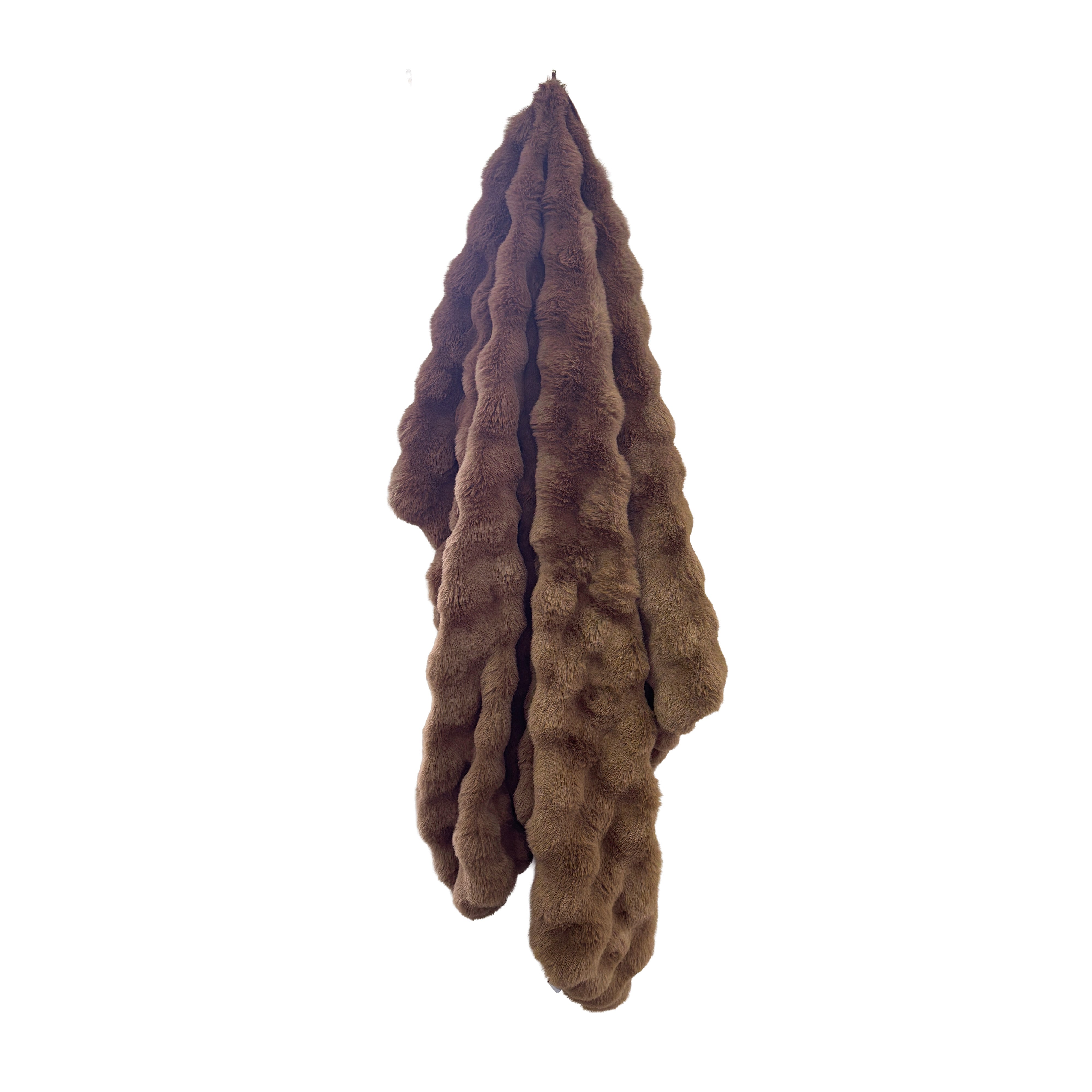 Mallow Faux Fur Throw 130x180cm Coffee