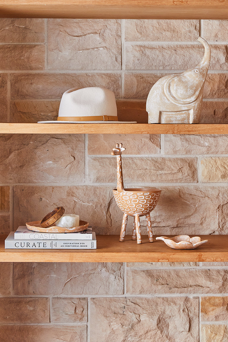 Mara Giraffe Bowl 21x16x33cm Terracotta