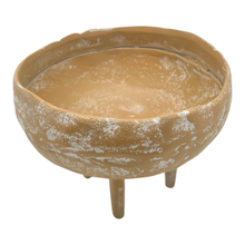 Load image into Gallery viewer, Mara Round Bowl with Legs 18x17x13cm Terracotta