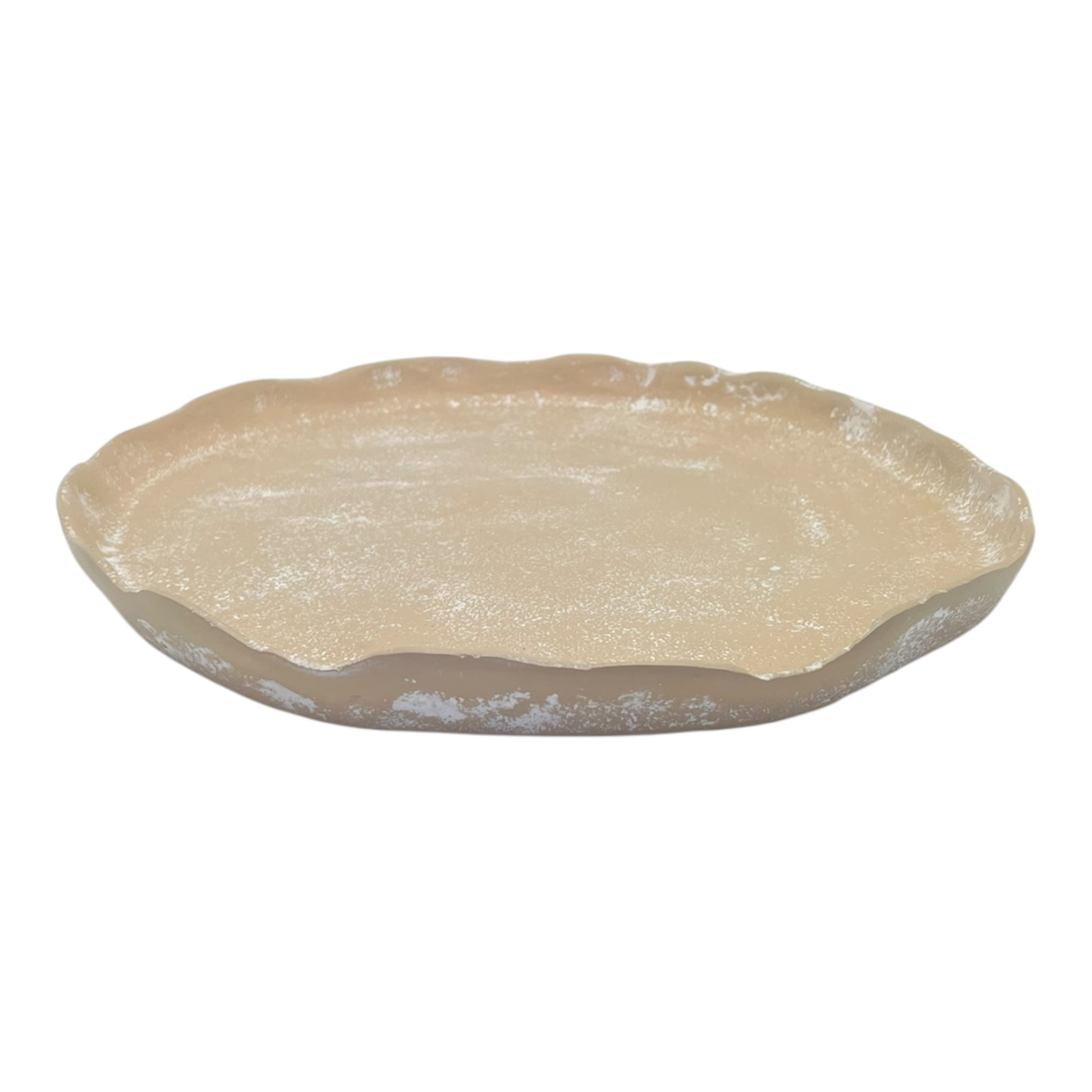 Mara Round Plate Medium 31x30x2.5cm Whitewash