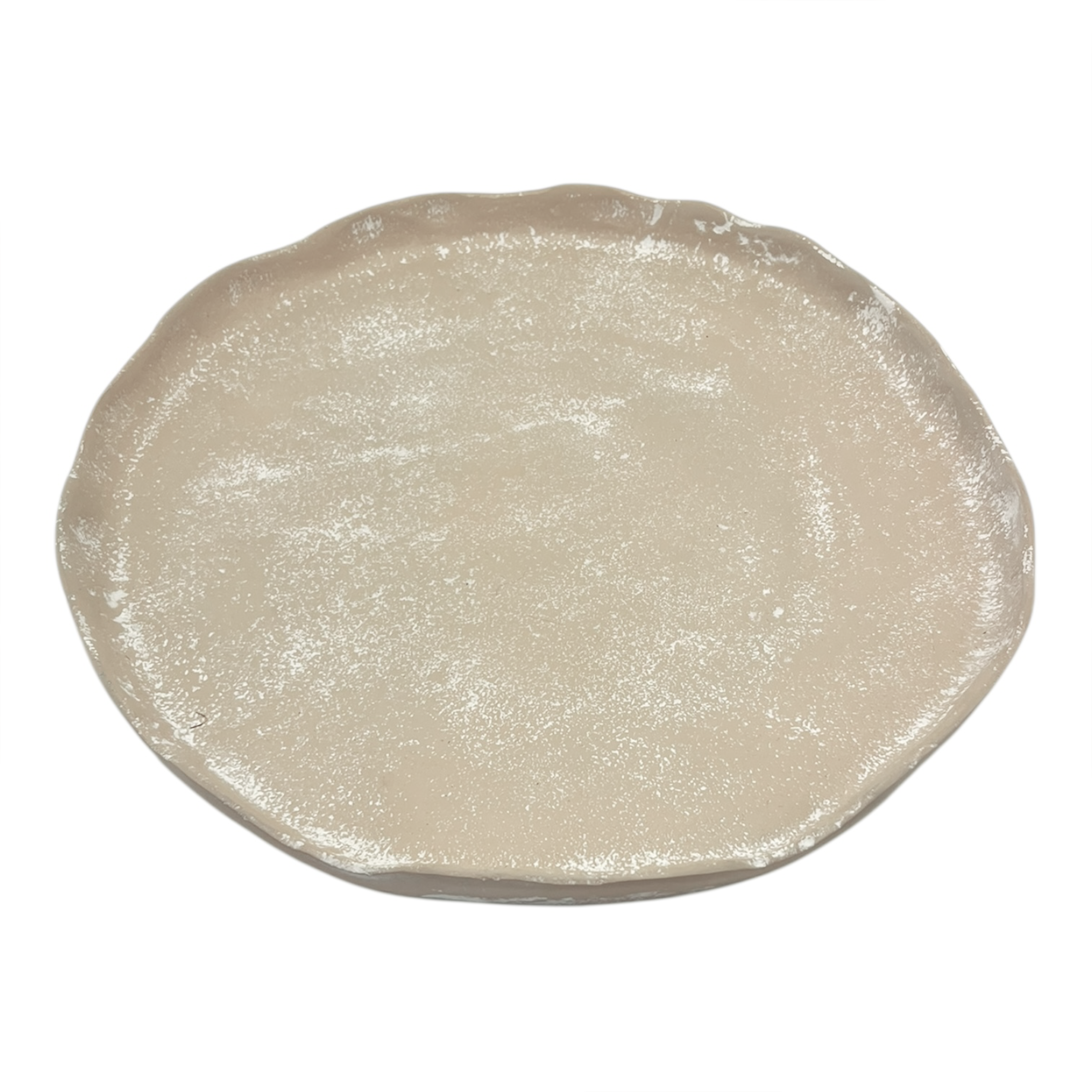 Mara Round Plate Small 21x20x2cm Whitewash