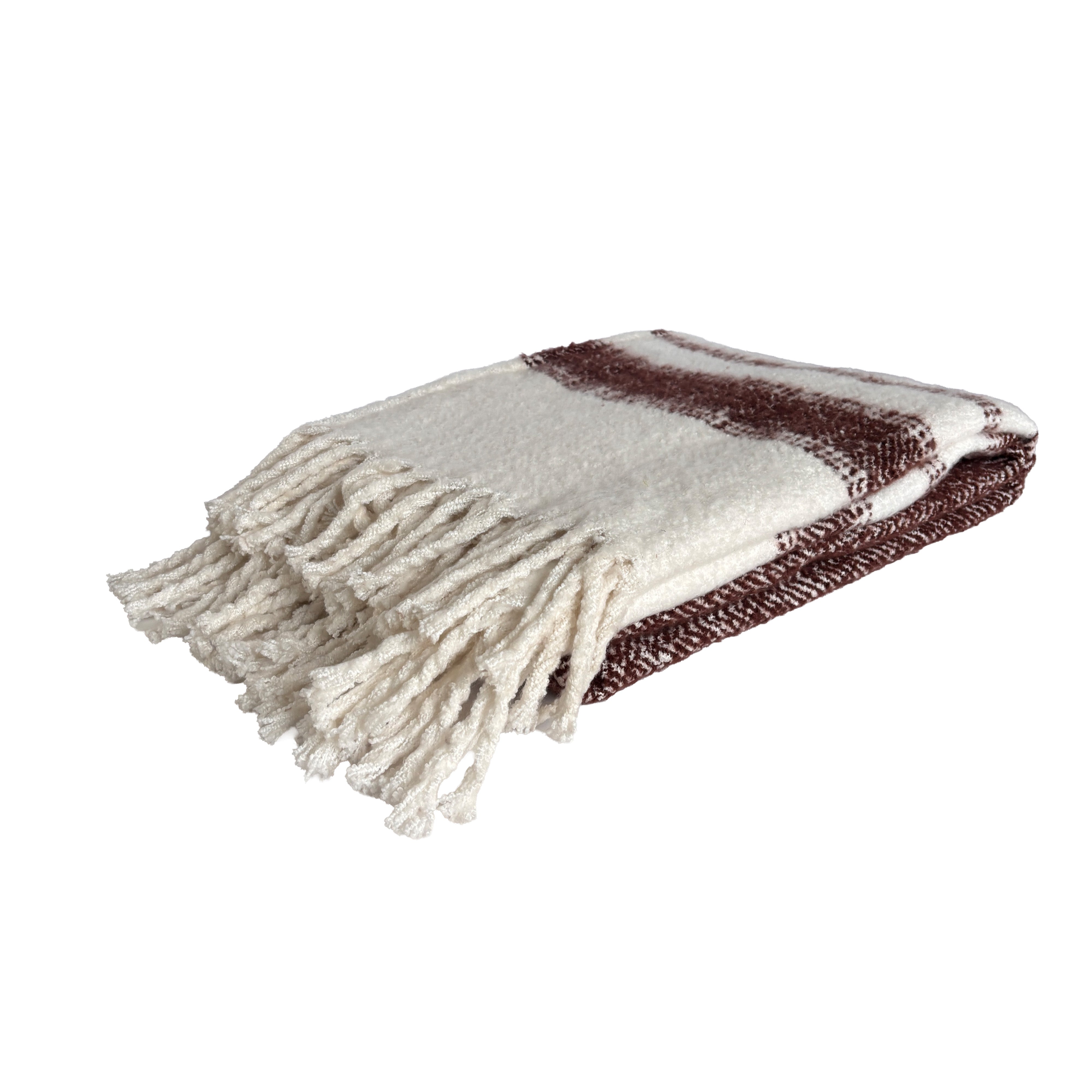 Marai Woven Throw 130x170cm Chocolate Multi