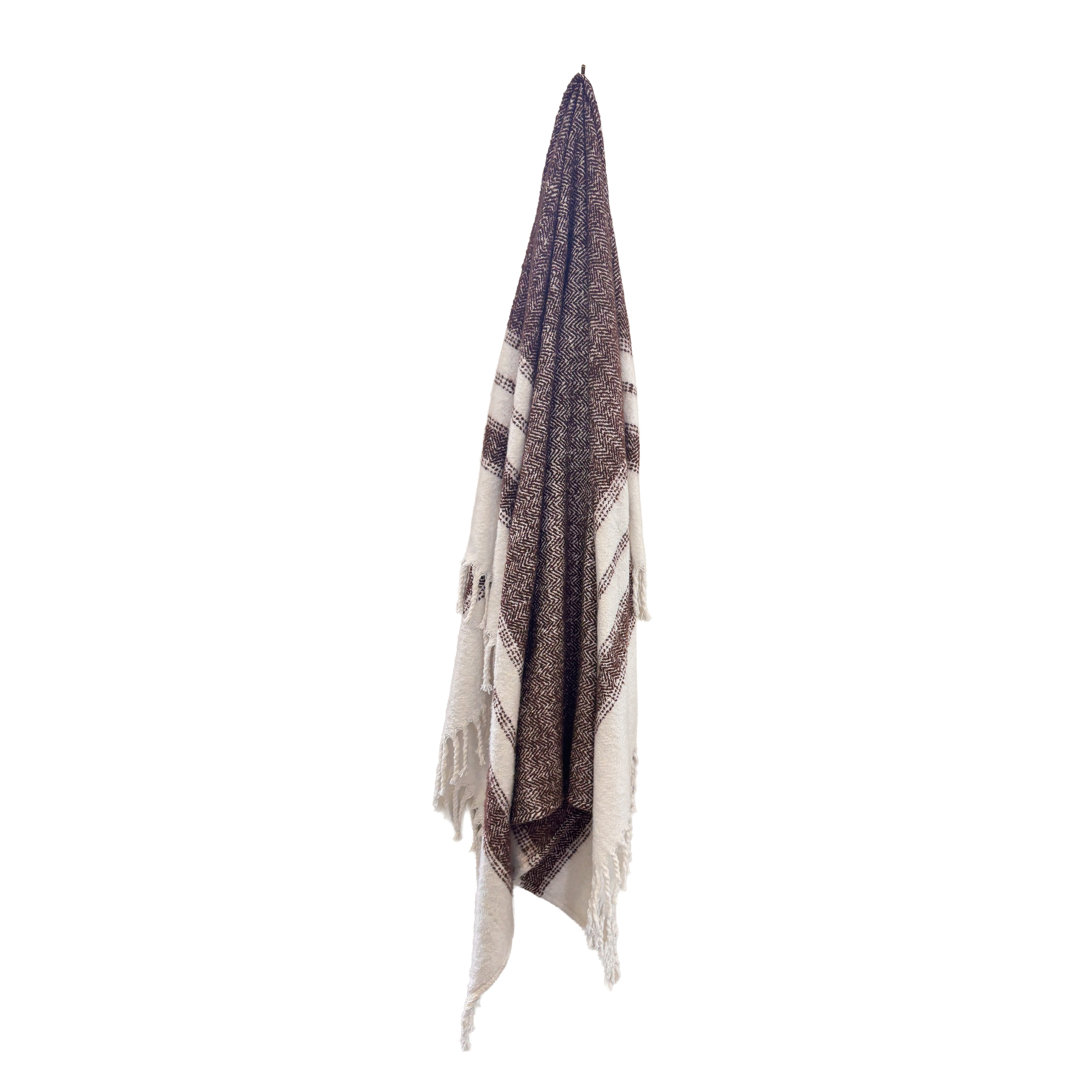 Marai Woven Throw 130x170cm Chocolate Multi