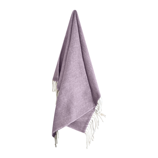 Michelle Faux Mohair Throw 130x170cm Mauve